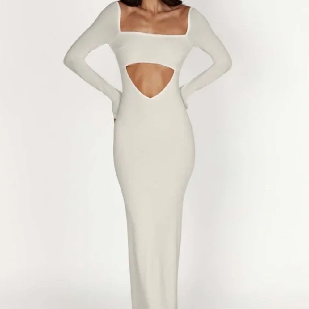 Meshki Ashleigh Cut Out Bandeau Maxi Dress